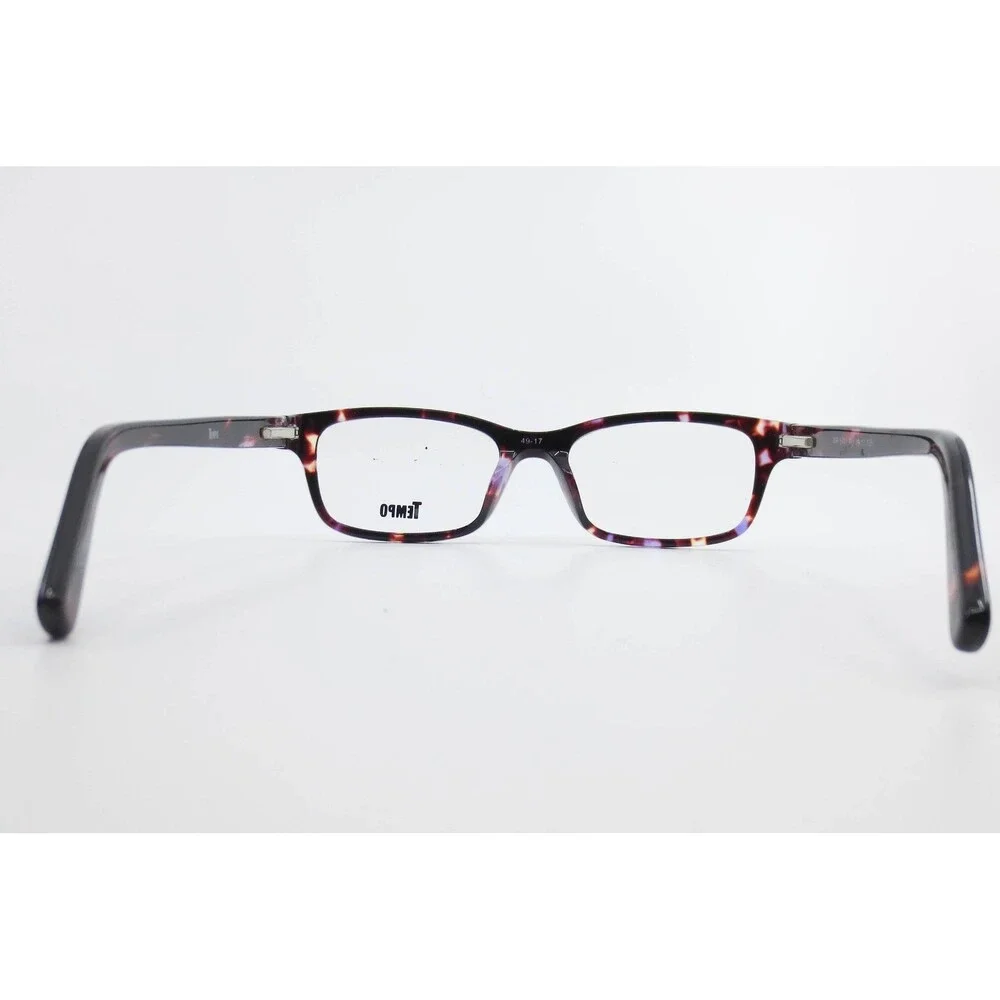 Tempo WP 5101 PU Purple Tortoise Shell Rectangular Eyeglass Frames 49-17-135